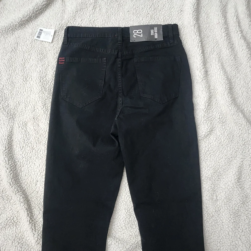 BDG Urban Outfitters Twig High-Rise Distressed Black Jeans Stretch - Picture 2 of 9